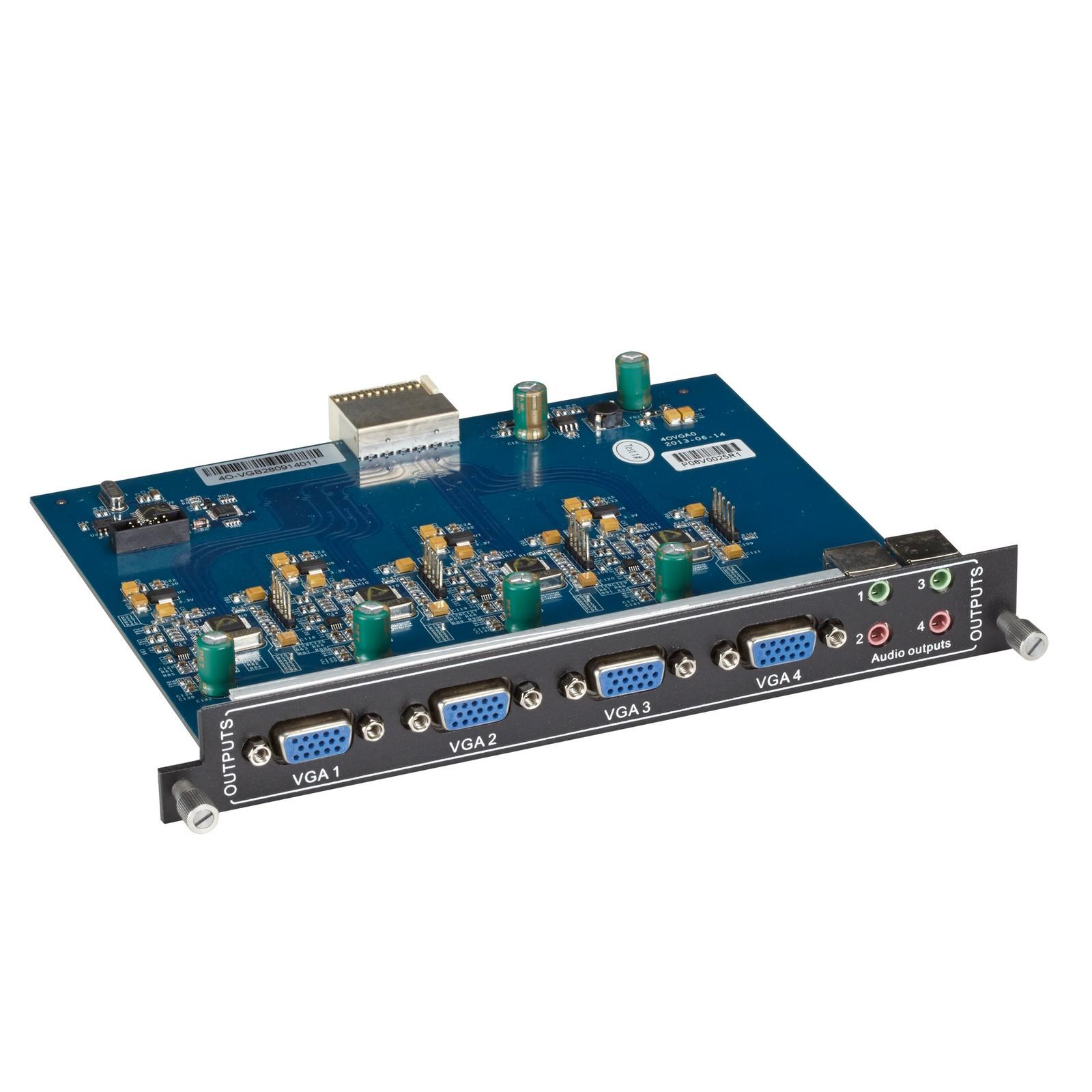 Modular Video Matrix Switcher Output Card - VGA, Audio